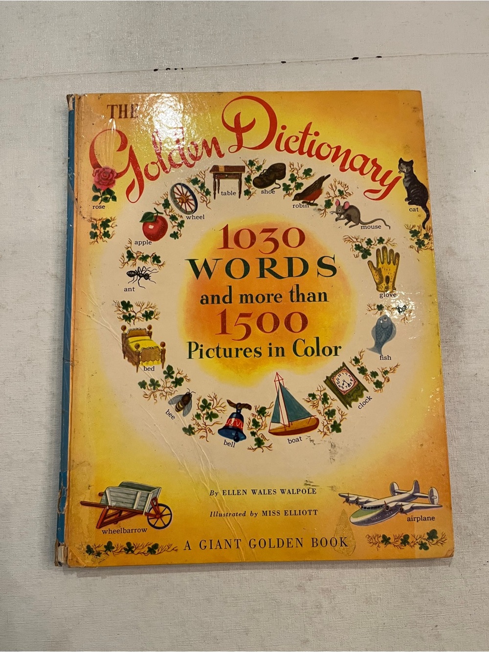 Vintage 1944 Golden Book Dictionary Picture Book. So Nostalgic!